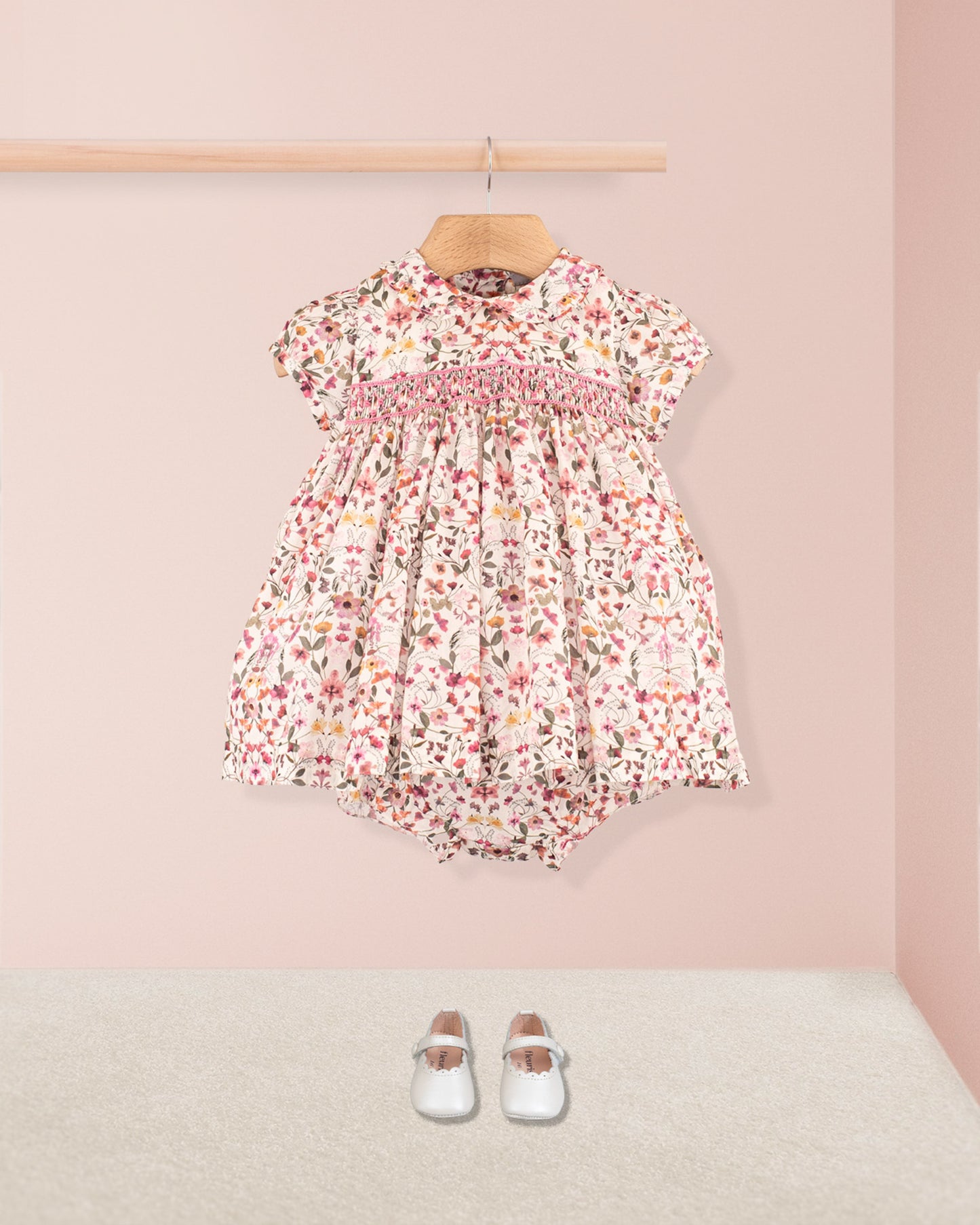 Baby Victoria Liberty Aurora Pink Set - Baby Dress