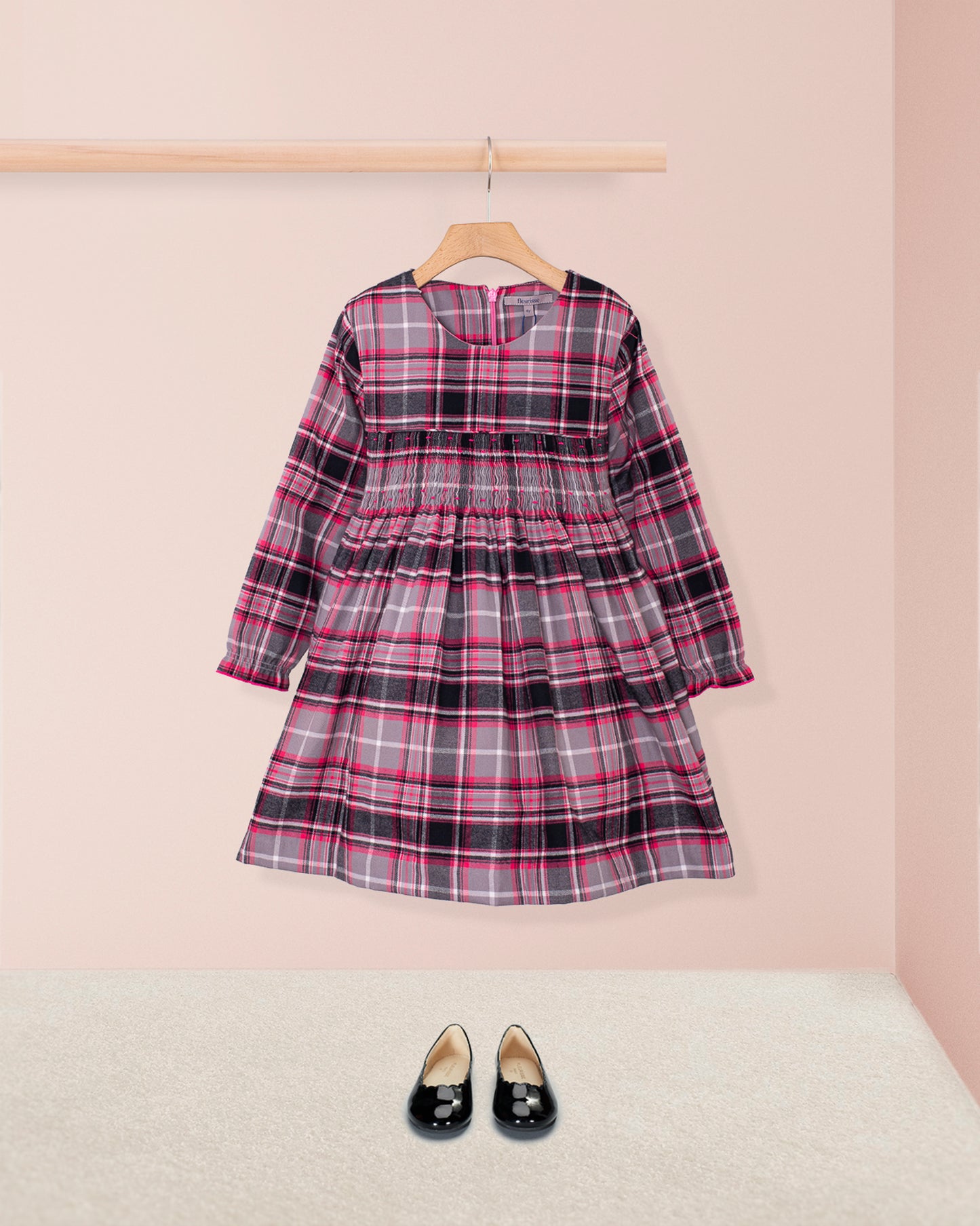 Bonheur Primrose Flannel Smock - Smocked Dress