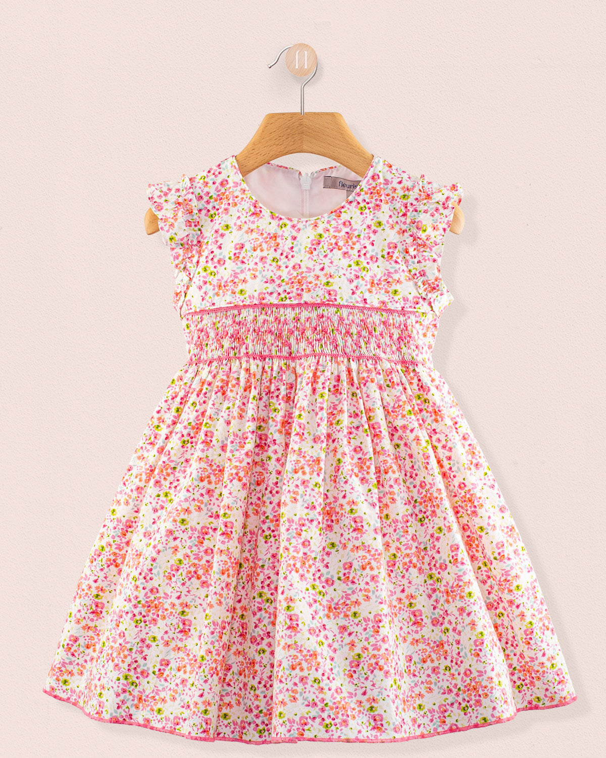 newborn smock dress Hand Smocked Crinkle Muslin Baby (Organic), Sweet Cream / 6-12M Hospital Outfit Shop Smocked Baby Clothes (Newborn-6Years)