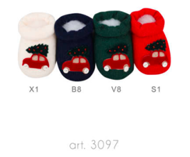 Story Loris Booties Christmas Tree Navy