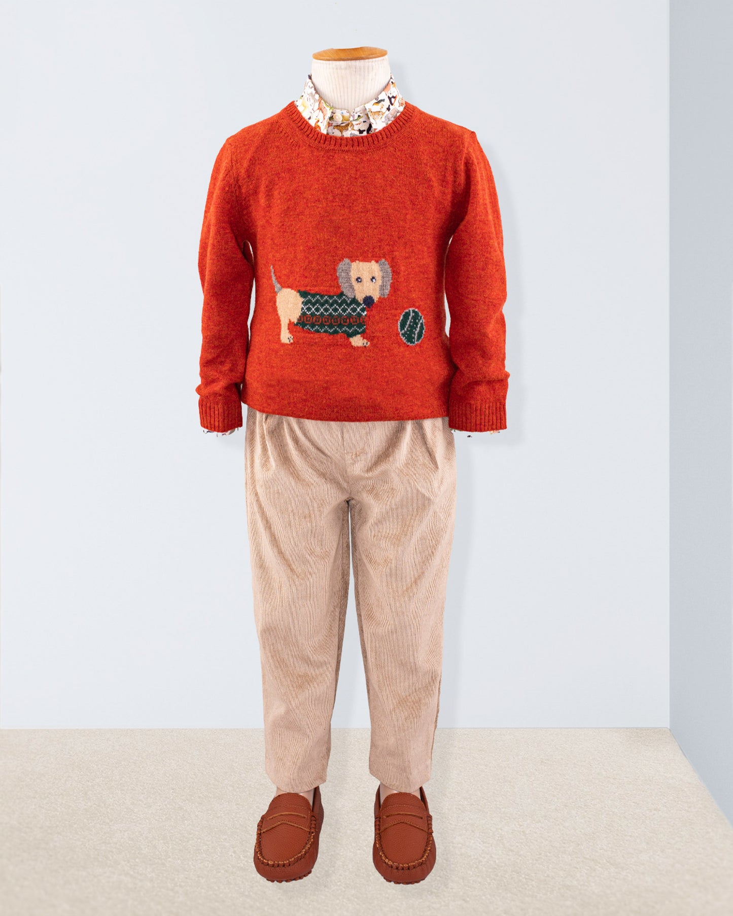 Dachshund Maple Mélange Sweater - Sweater