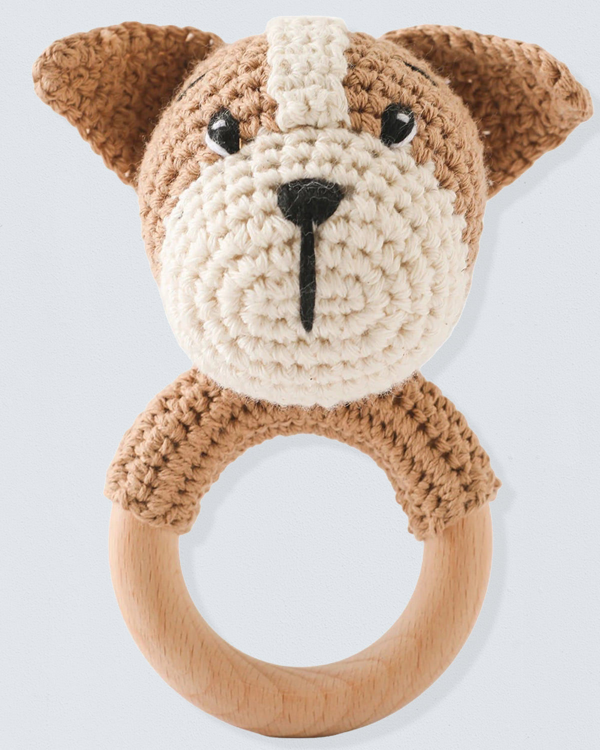 Crocheted Dog Rattle Toy - Toy