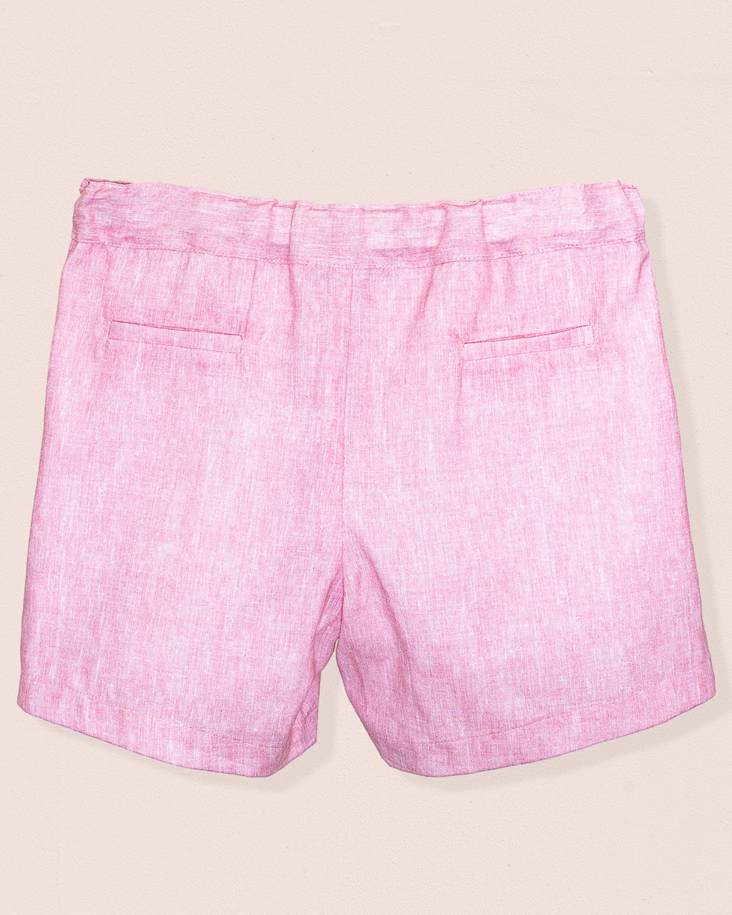 Elie Italian Pink Linen Shorts - pant