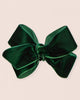 Victoire Green Velvet Smocked Dress