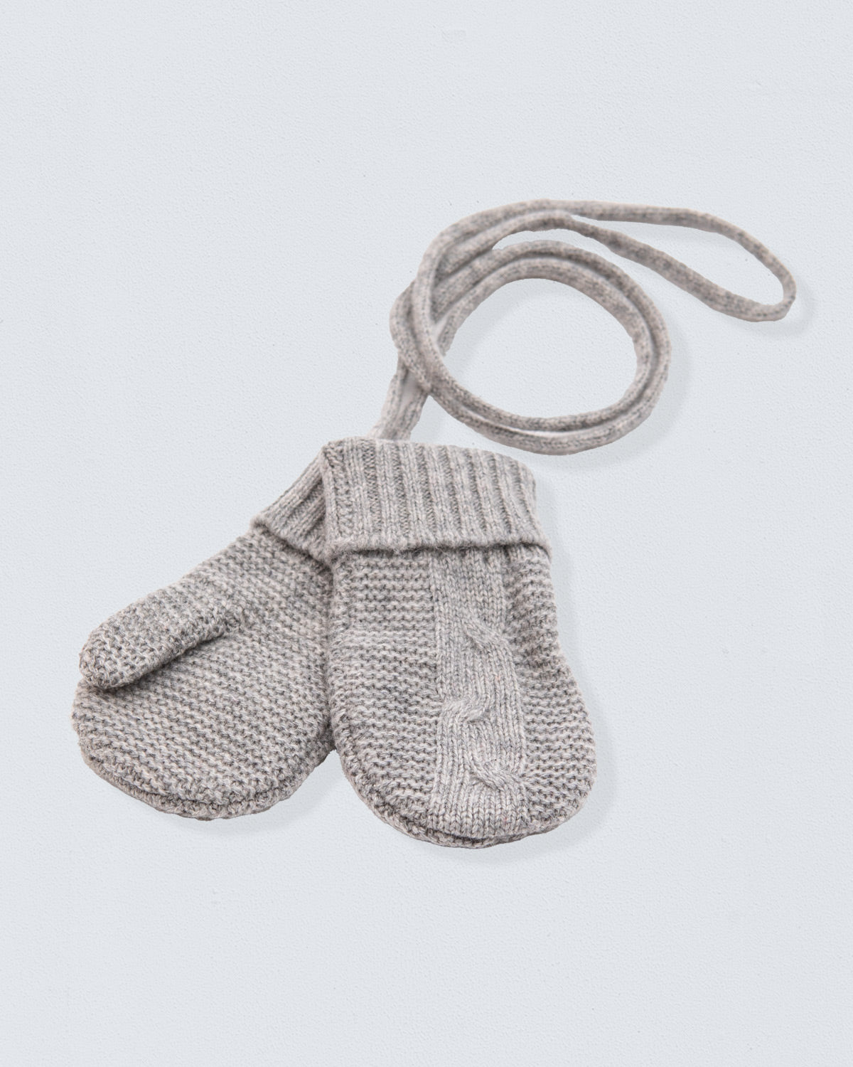 Cashmere Grey Baby Mitten - Hat