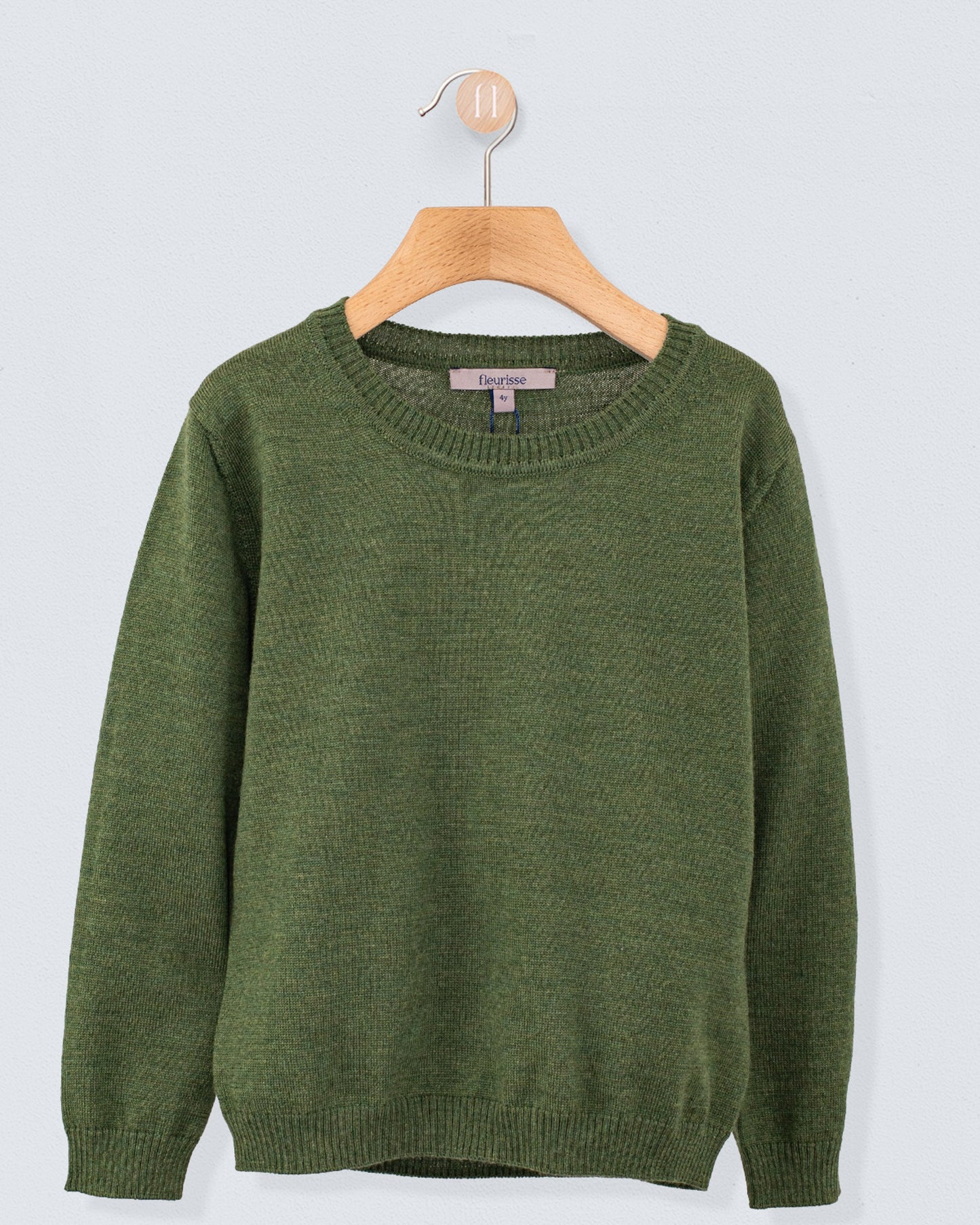 Crew Neck in Fine Hunter Wool - Sweater