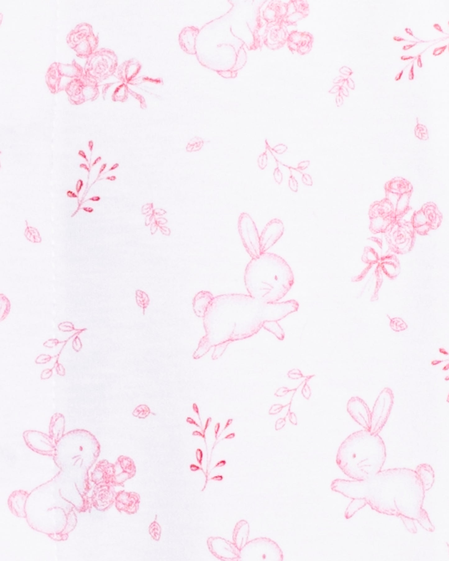 Pima Pink Bunnies Stretchie - Stretchie