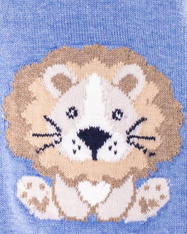 Léon Jean Blue Cotton Cardigan - Sweater