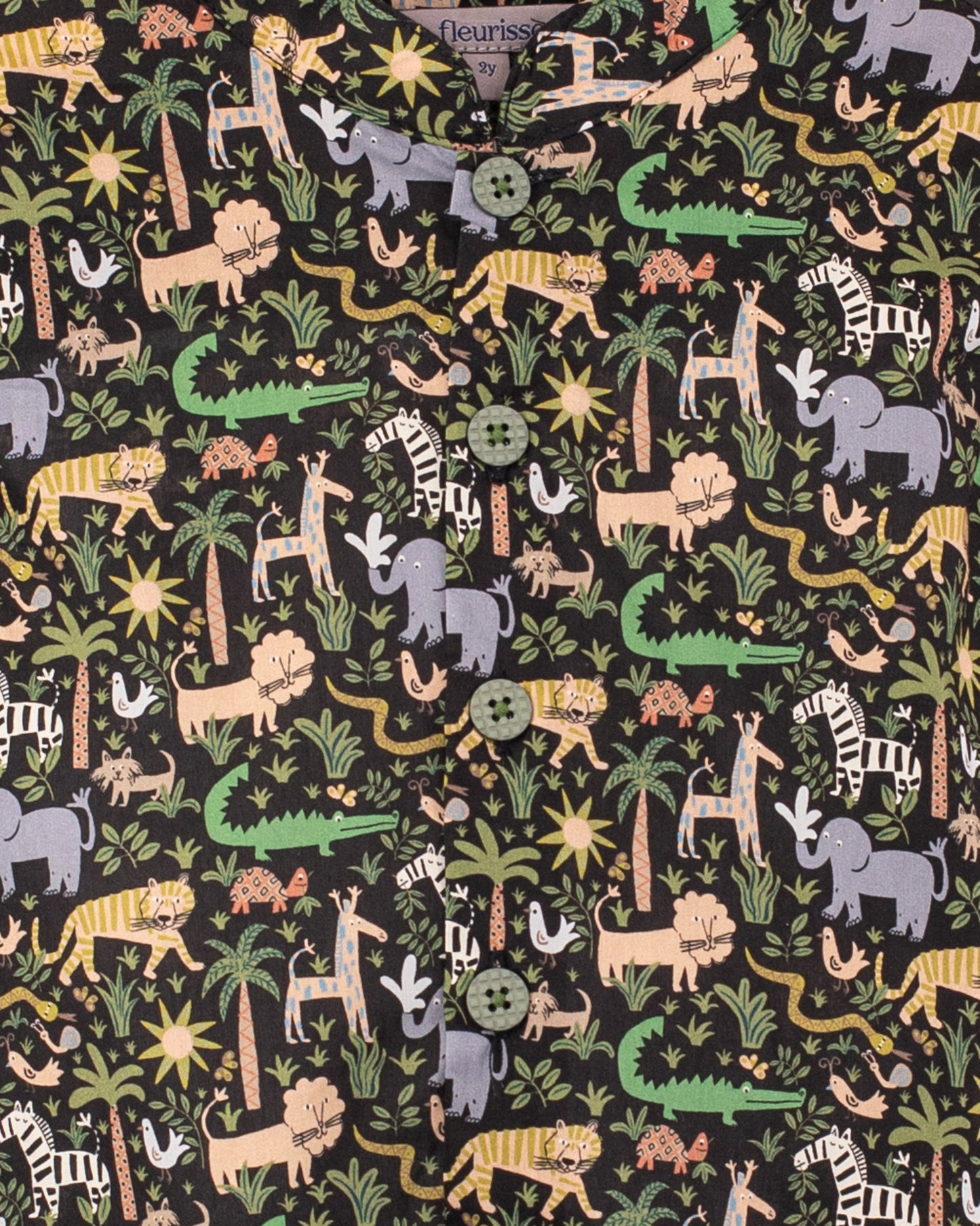 Marlon Liberty Louie's Jungle Black Tunic - Shirt