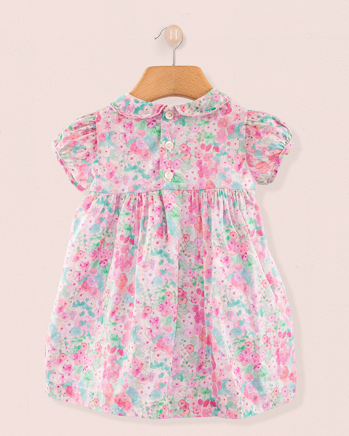 Baby Madeline Liberty Hollyhocks Pink Set - Baby Dress
