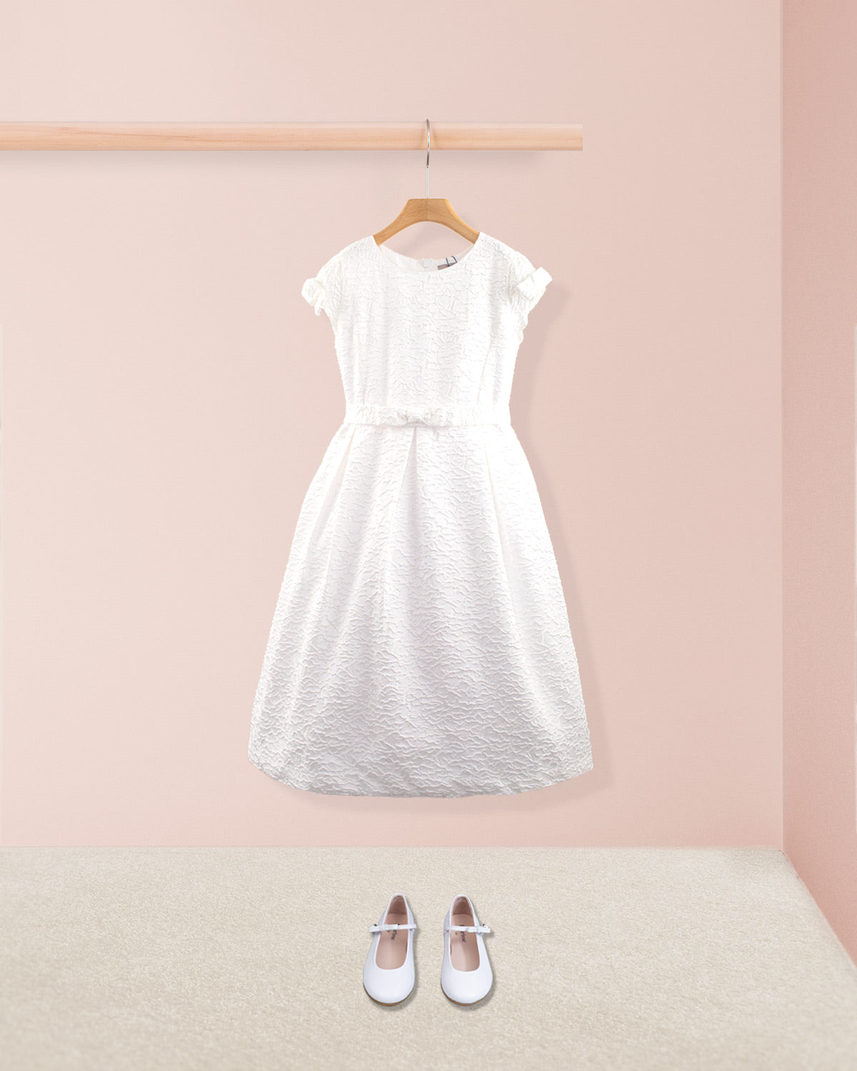 Maria Italian White Fiorato Gown - Dress
