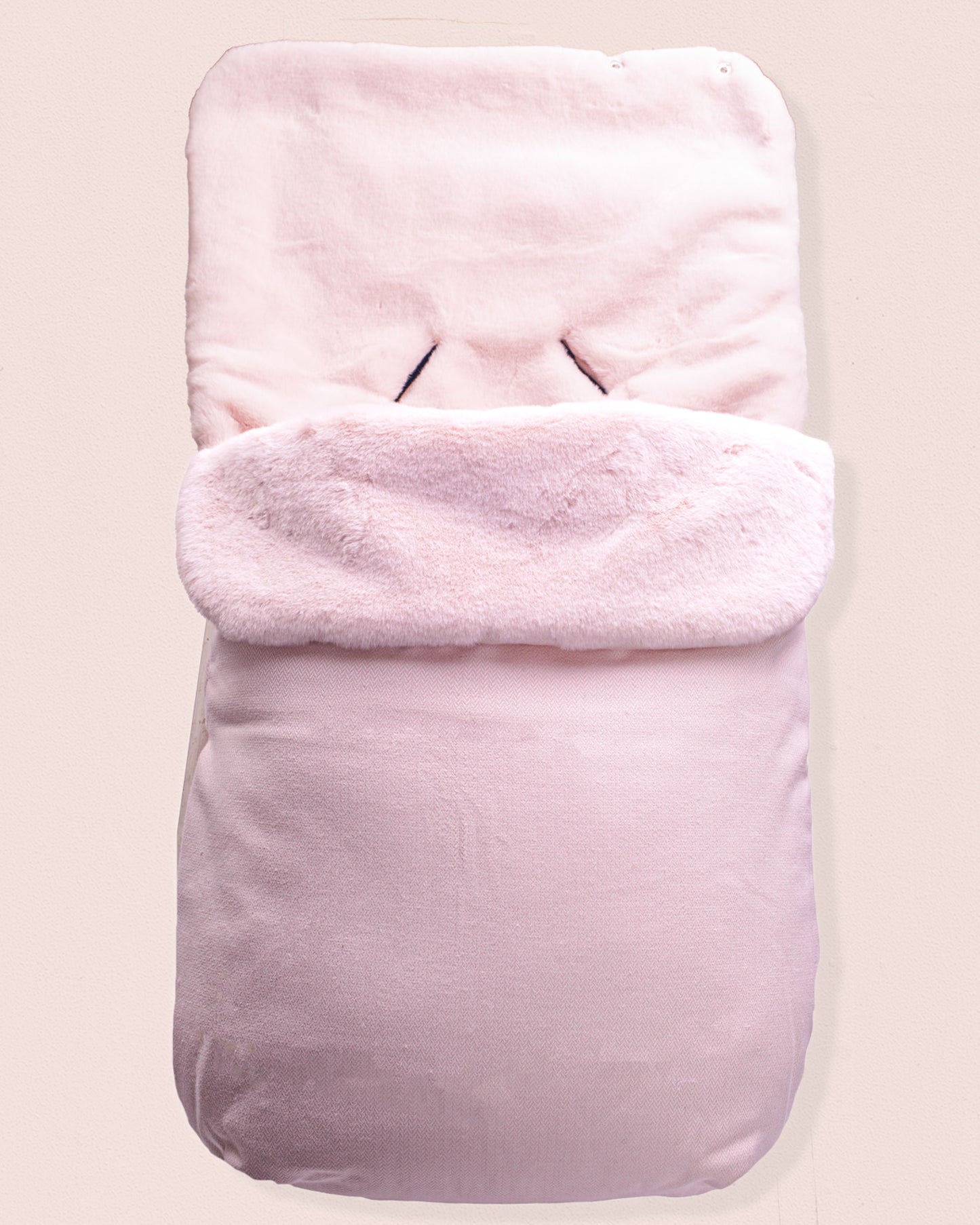 Everest Newborn Carseat Bunting Pink Fur - Bunting