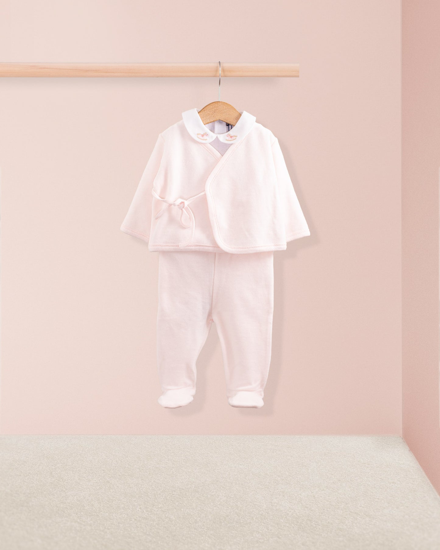 Velour Pink 2-Piece Set - Layette