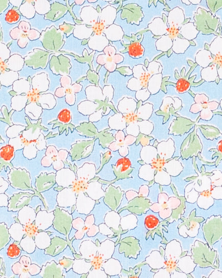 Louise Liberty Strawberry Field Blue Overall - Romper