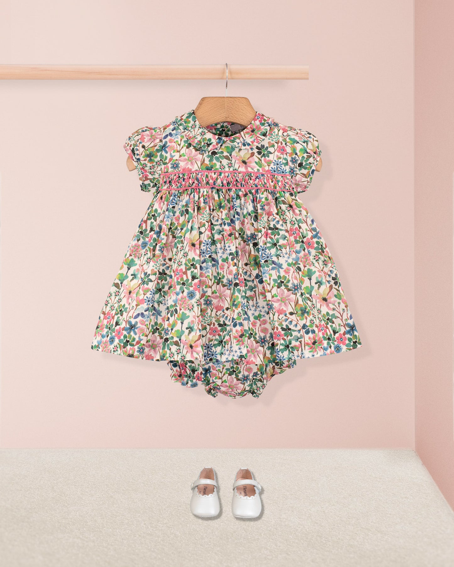 Baby Victoria Liberty Dreams of Green Set - Baby Dress