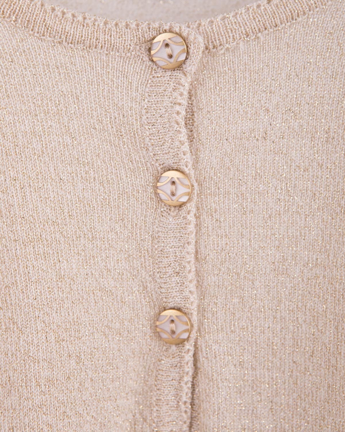 Serena Gold Wool Bolero2 - Cardigan