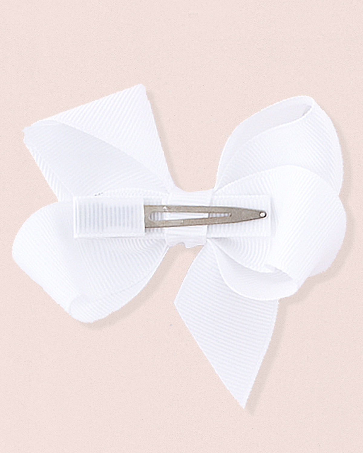 Hairbow 8cm White Gros Grain - Hairbow