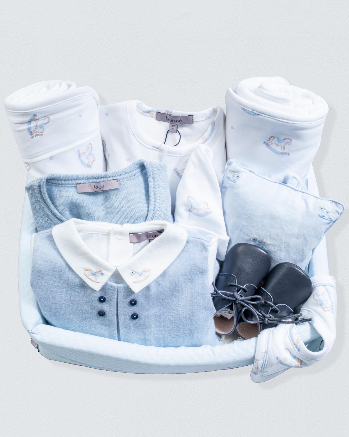 Fall Blue Rocking Horses Set - Bundle