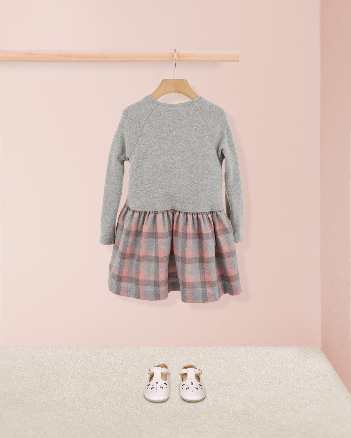 Nicole Sepia Pink Jersey Dress - Dress