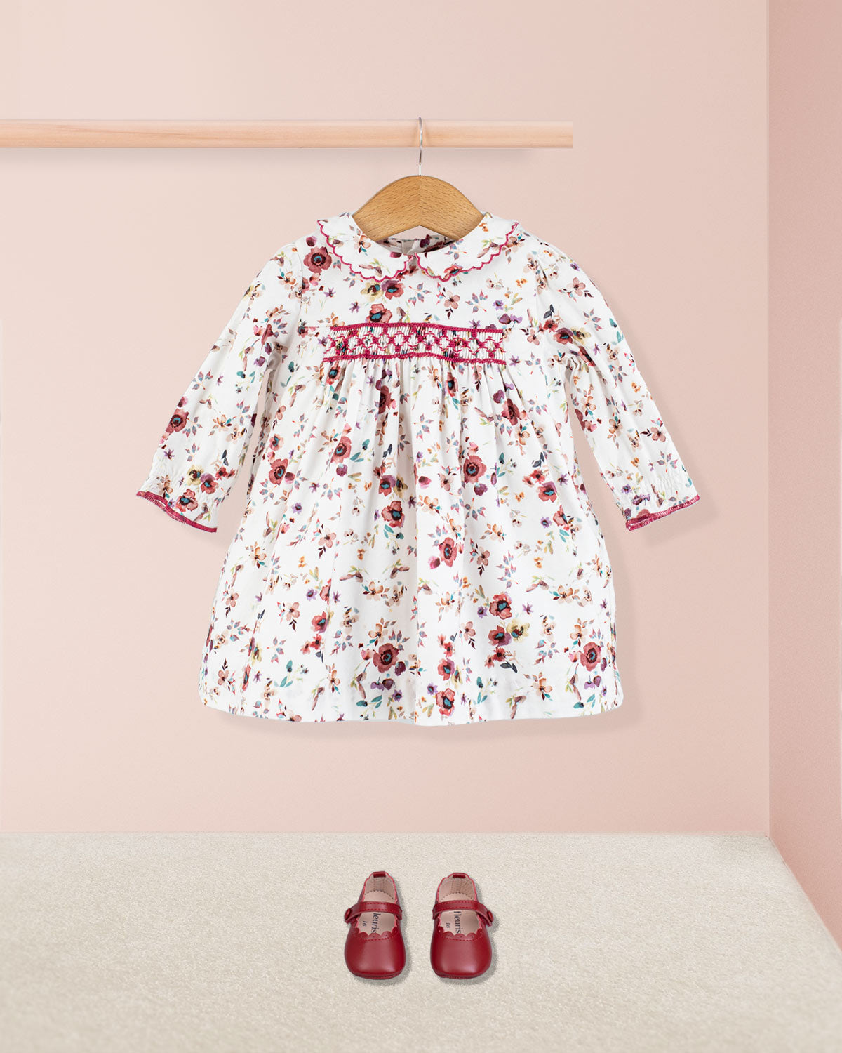 Baby Madeline Tuscany Mauve Floral - Baby Dress