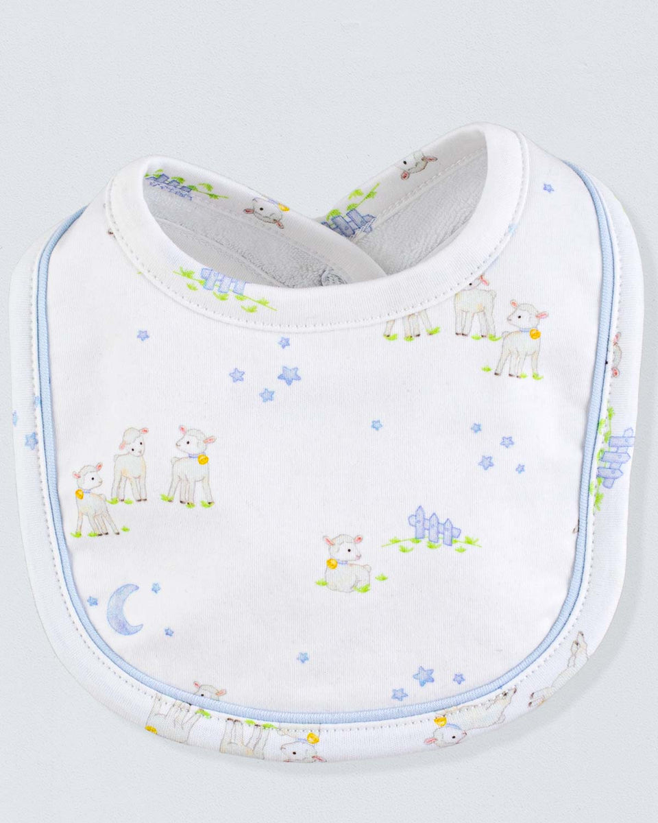 Pima Blue Lambs Bib