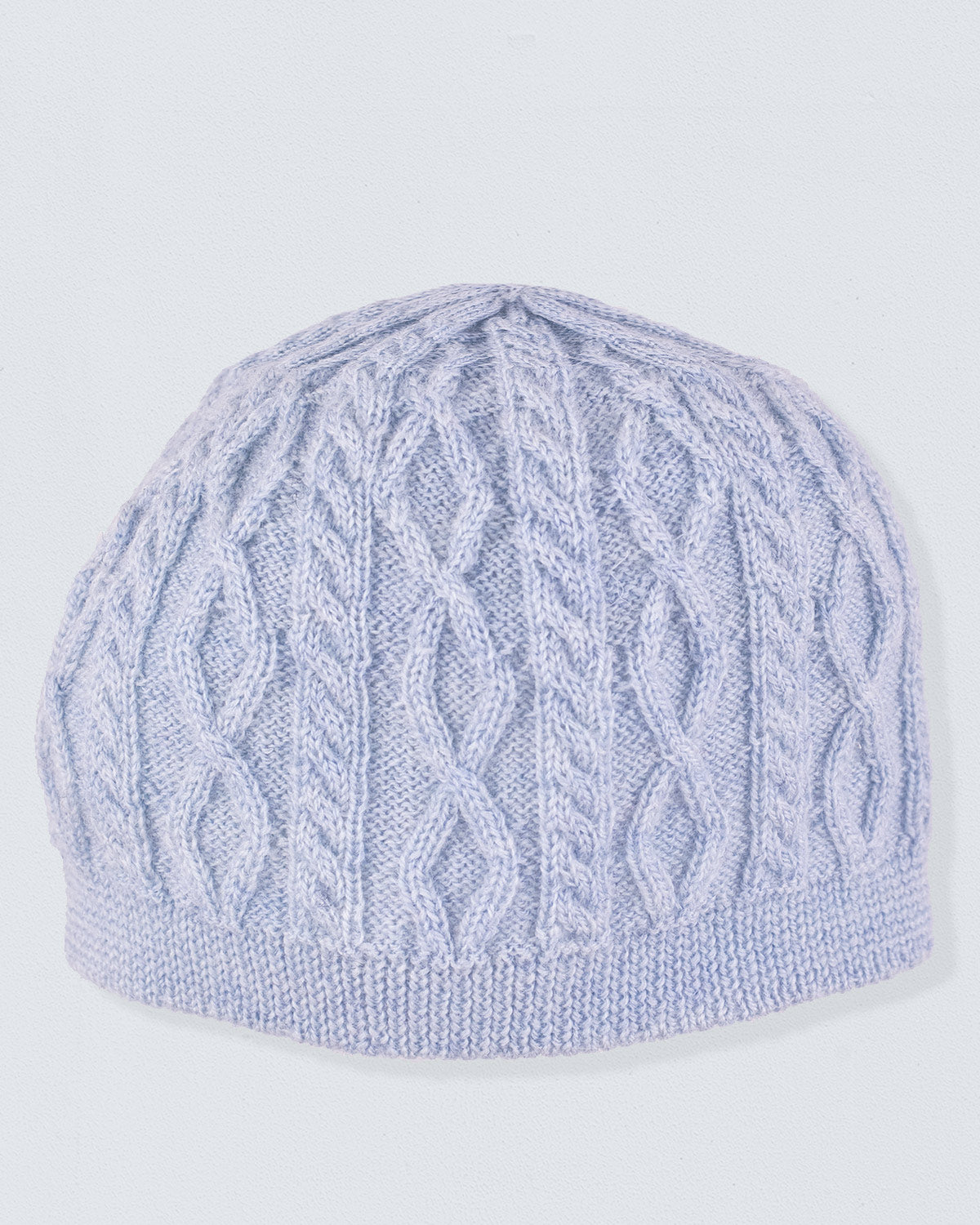 Maxime Baby Blue Mélange Knit Hat - Hat