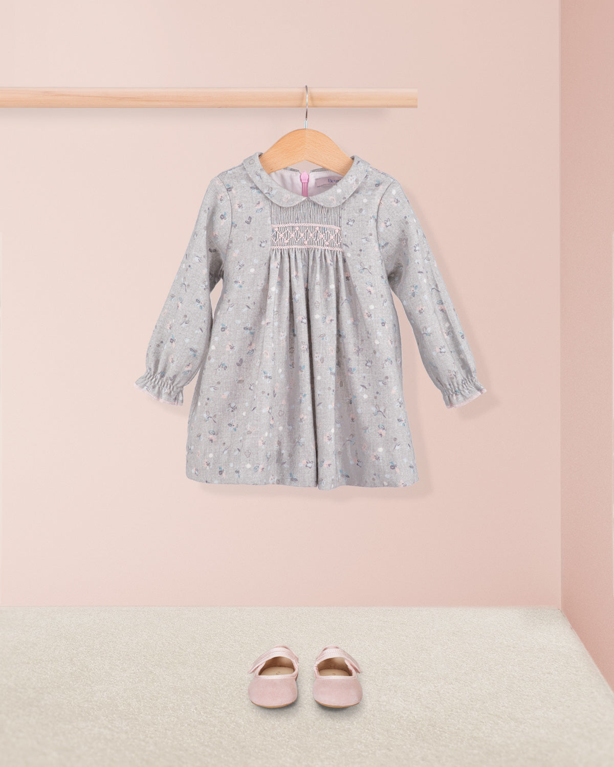 Baby Eveline Flannel Flurries Dress - Baby Dress