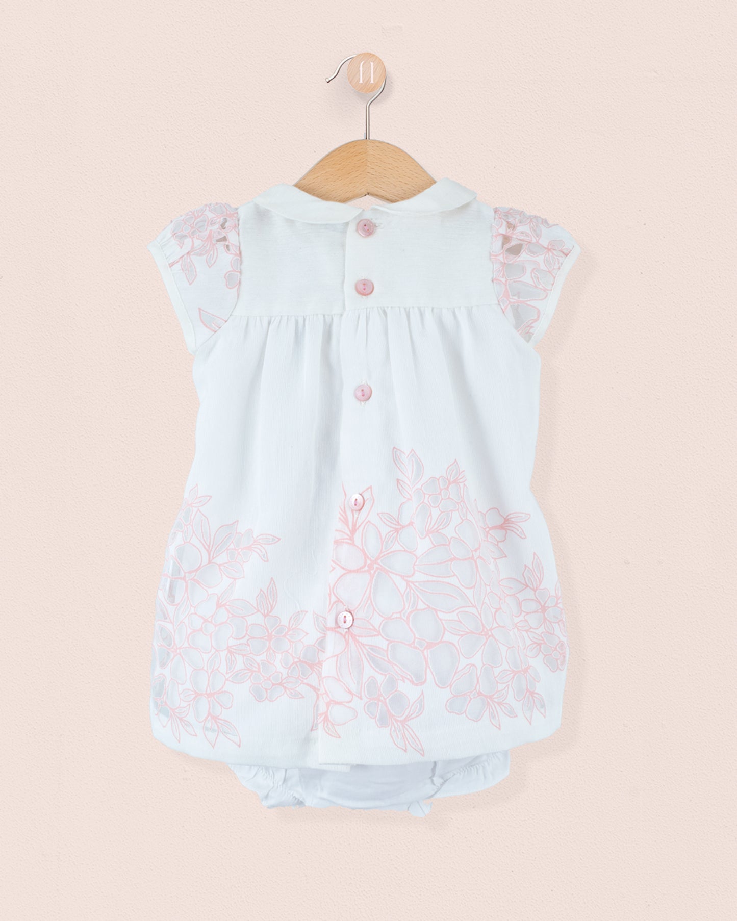 Baby Eva Italian Doppia Pink Set - Baby Dress