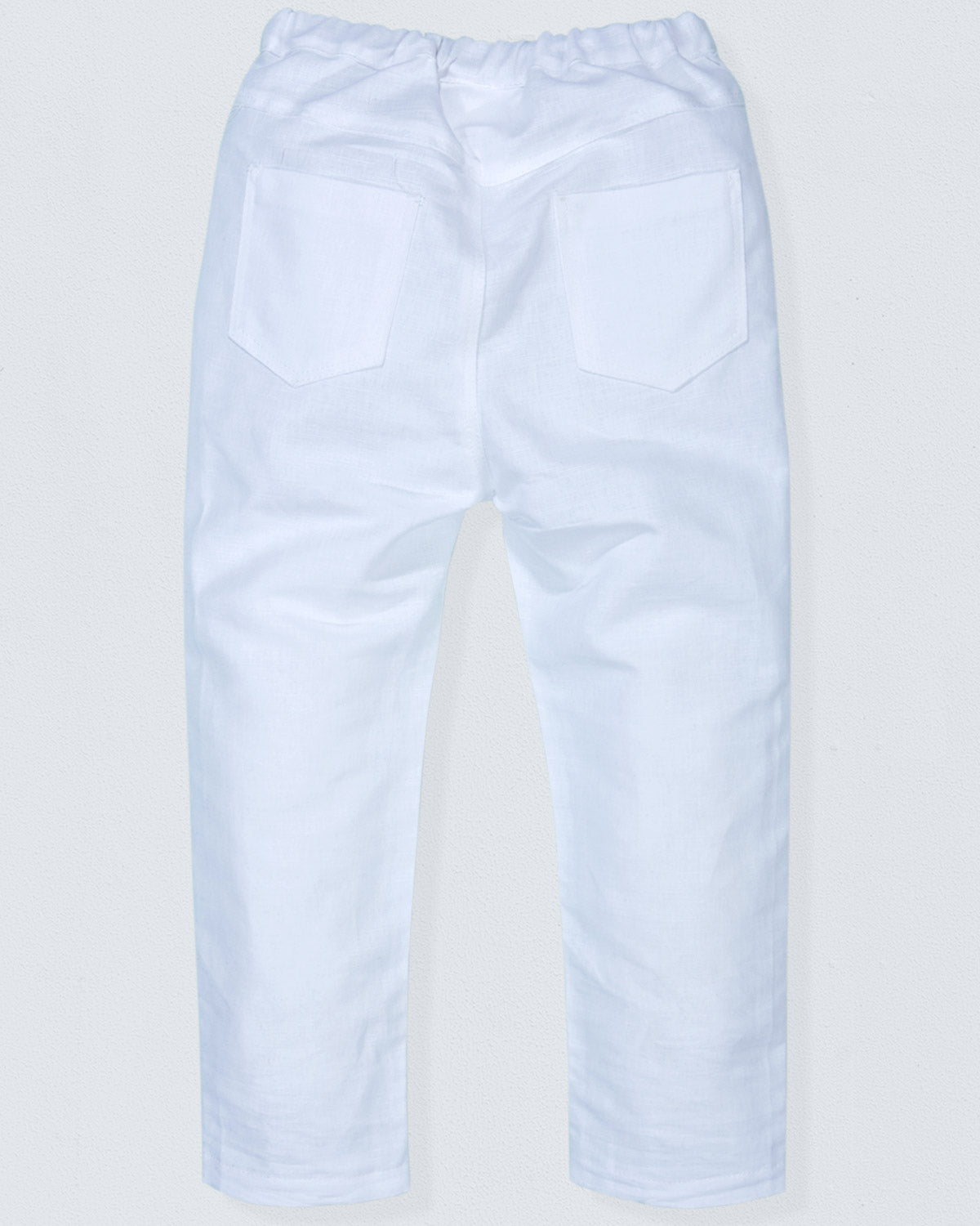 Bali White Linen Pull-On Pants - Pant