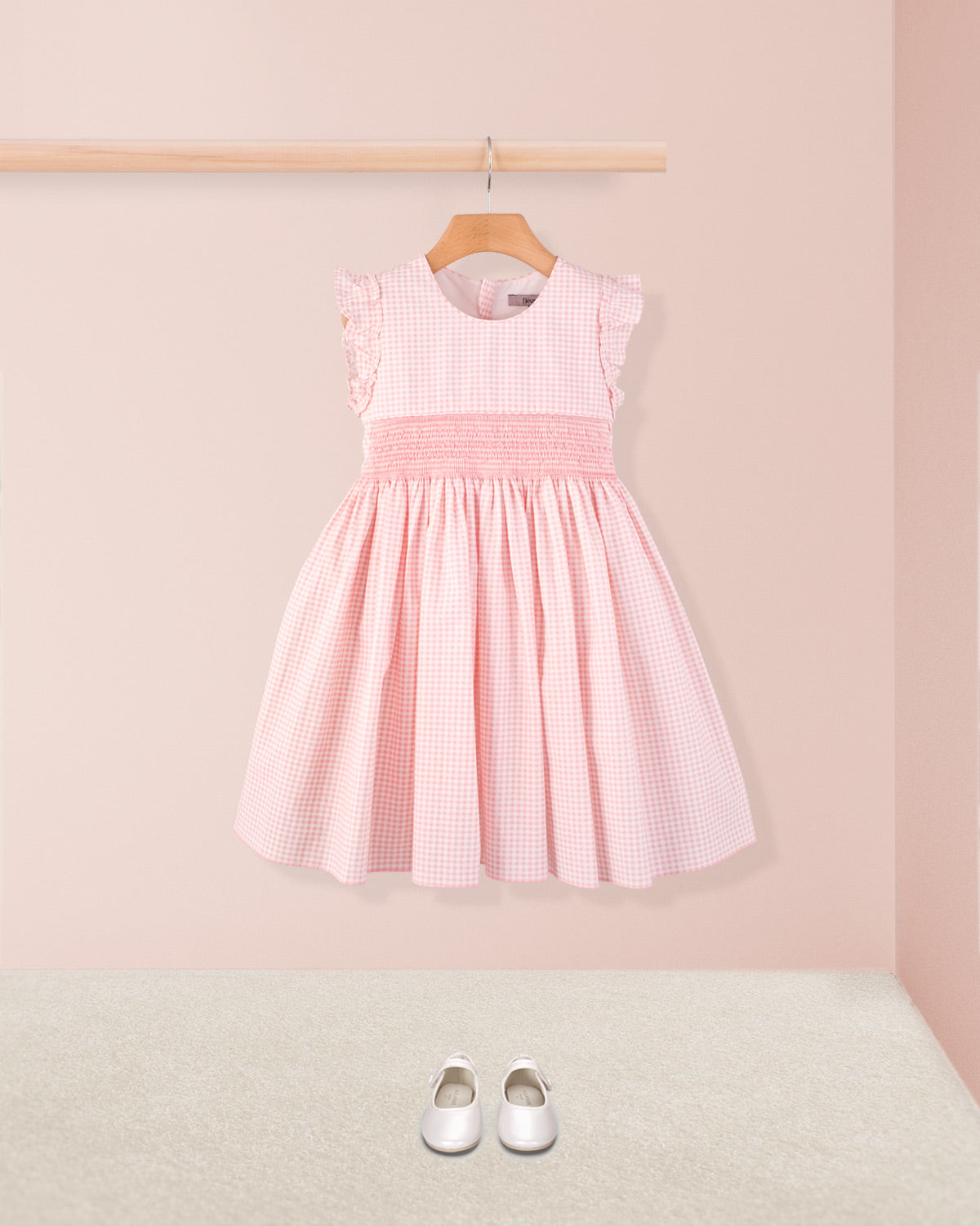 Bonnie French Pink Gingham - Smocked Dress