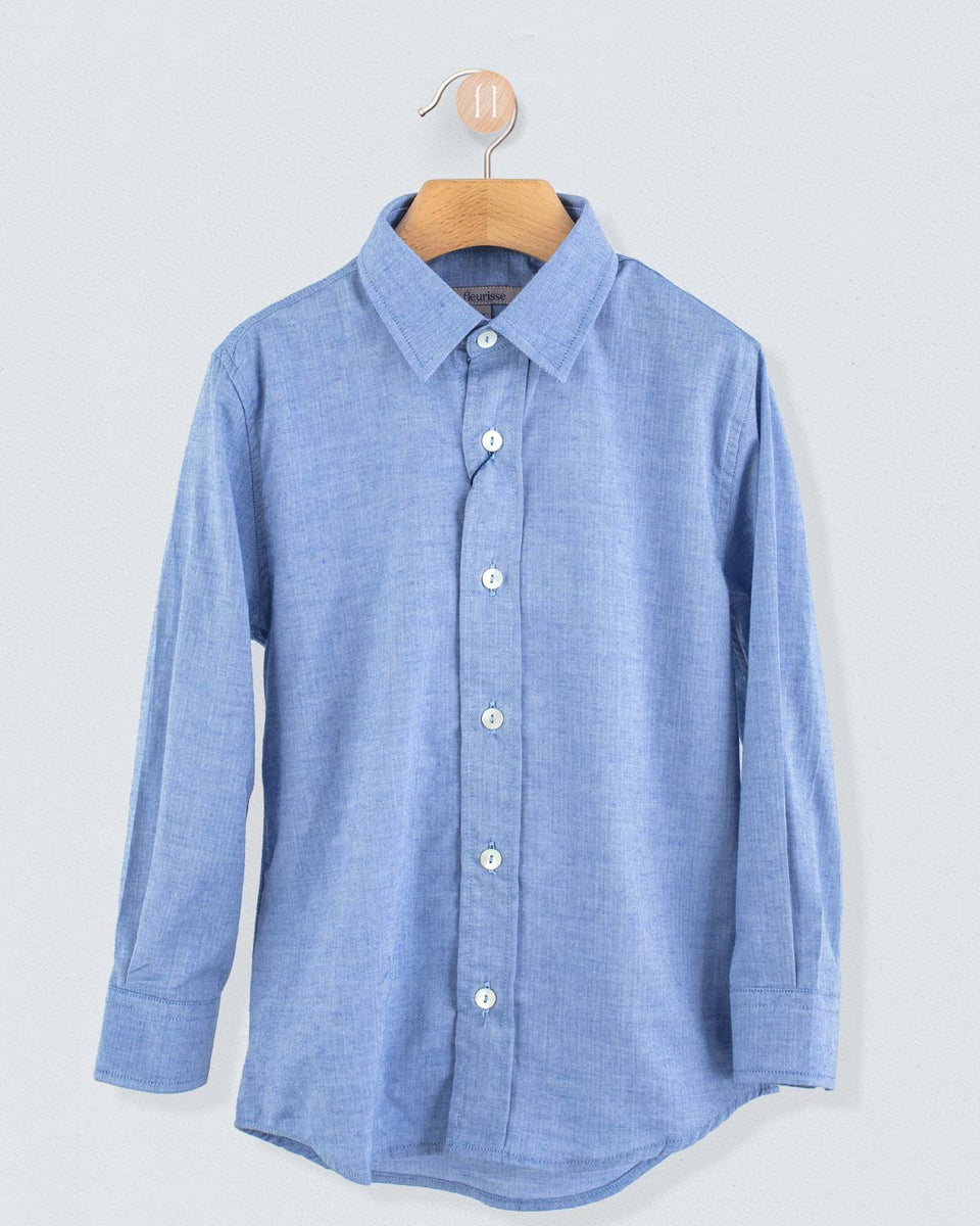 Bernard Fine Flannel Blue Shirt