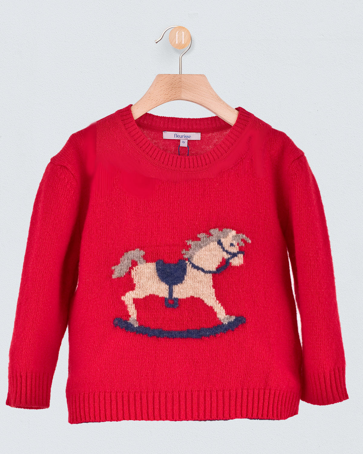 Rocking Horse Red Mélange Sweater - Sweater