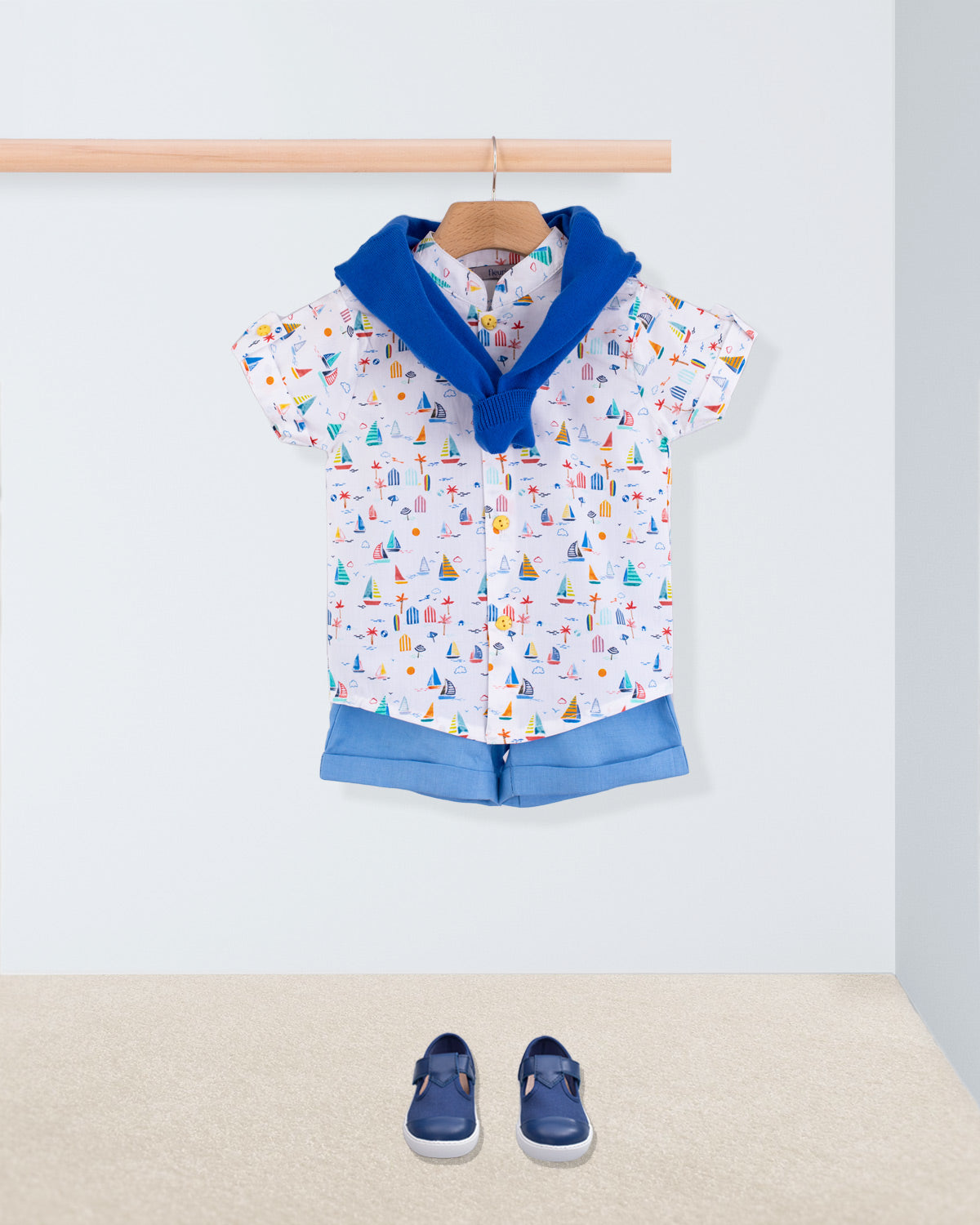 Brando Veneto Coral Boats Tunic - Shirt