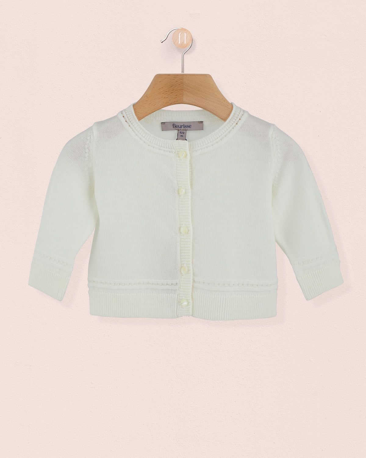 Lucille Cream Baby Cardigan - Cardigan