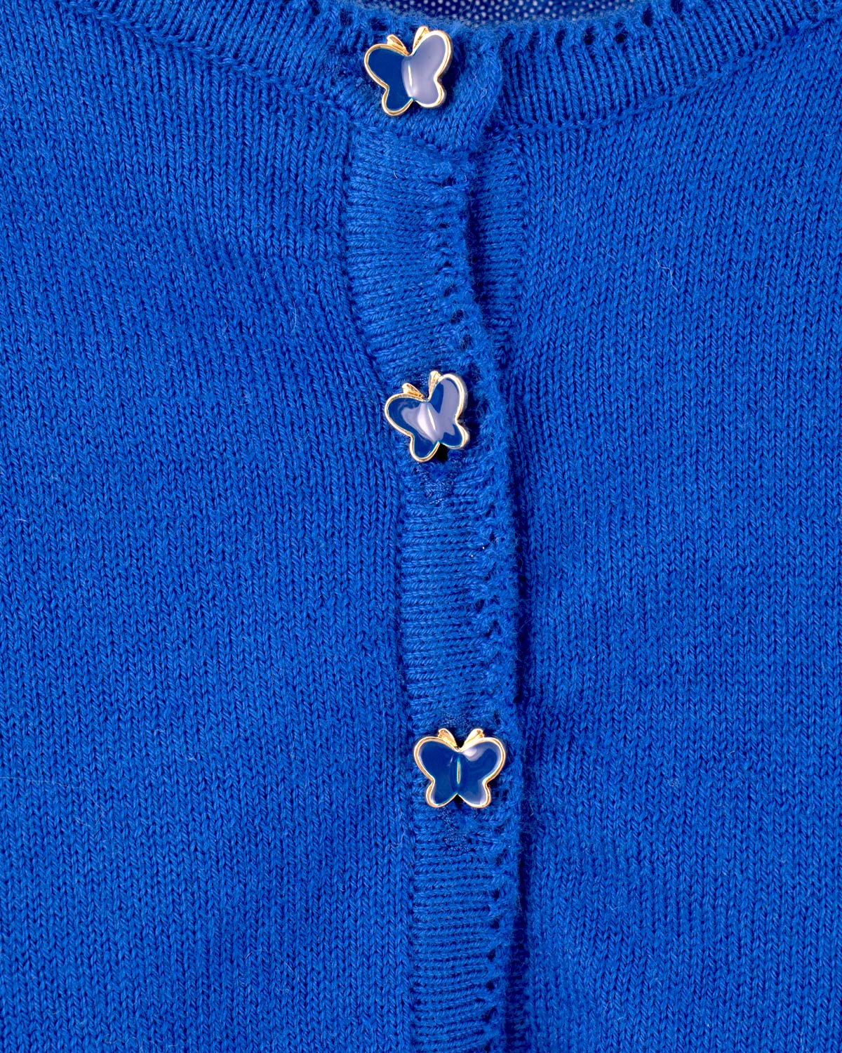 Betsy Cerulean with Butterfly Buttons - Cardigan