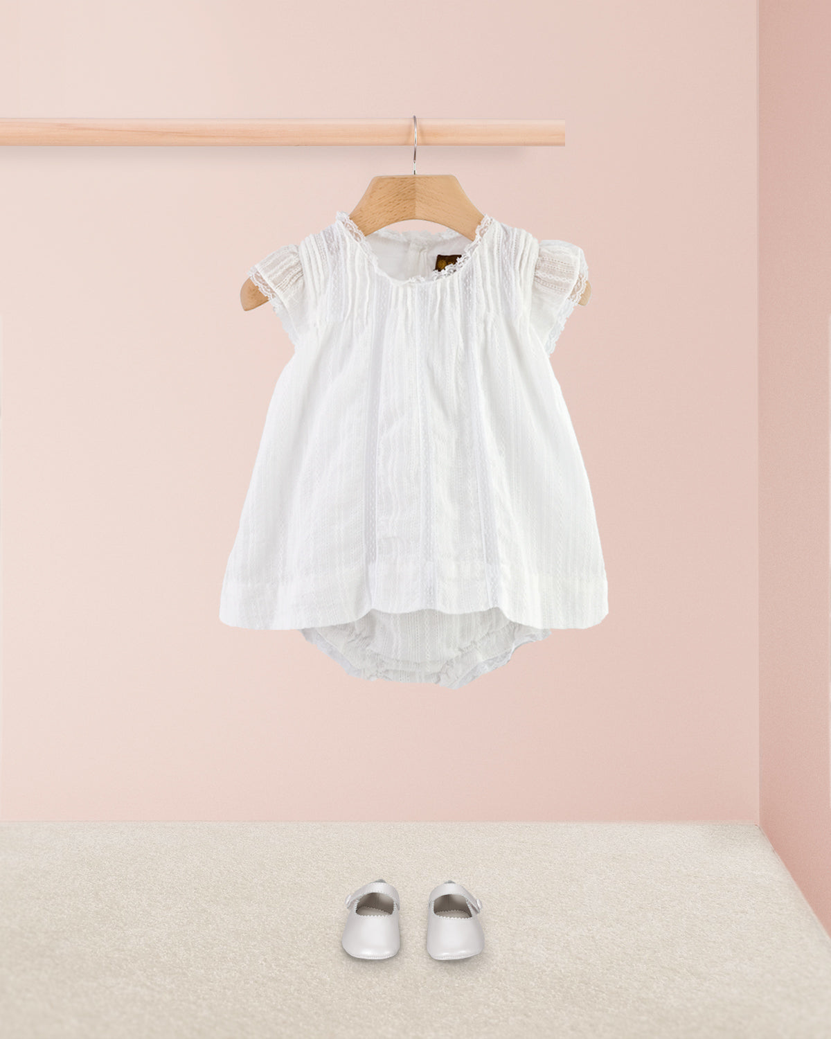 Chouette White Lace 2-Piece Set - Baby Dress