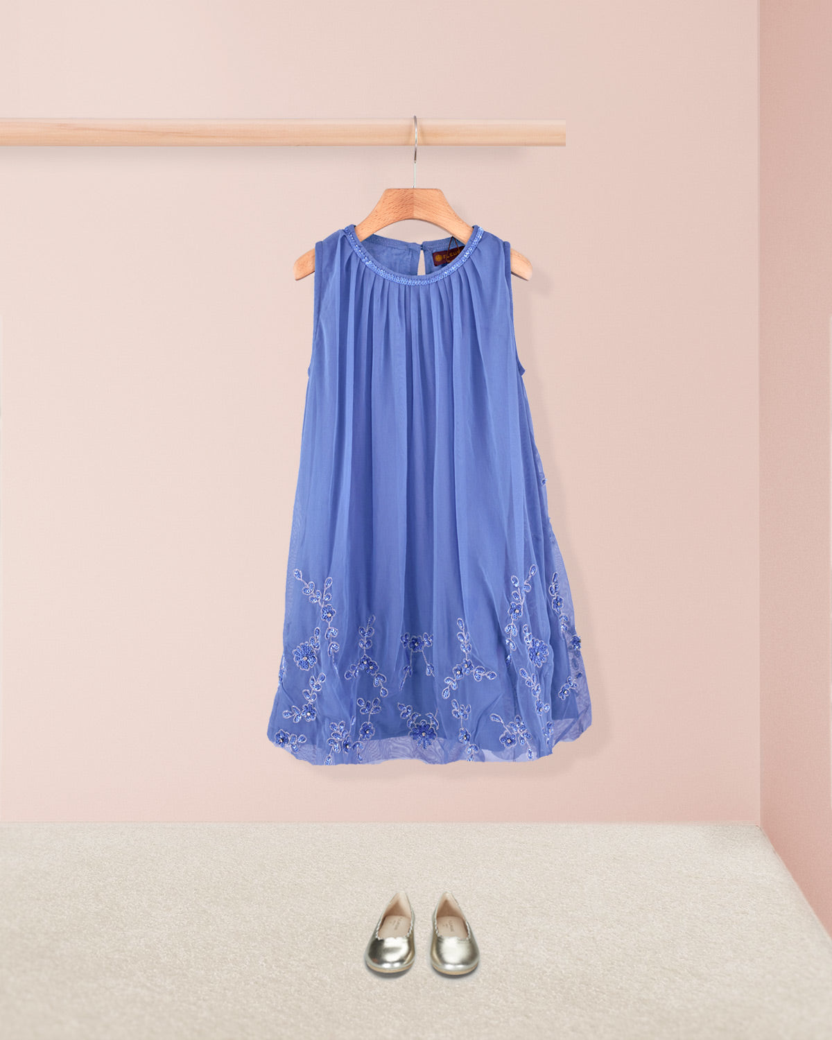 Fifi Cerulean Tulle Dress - Dress