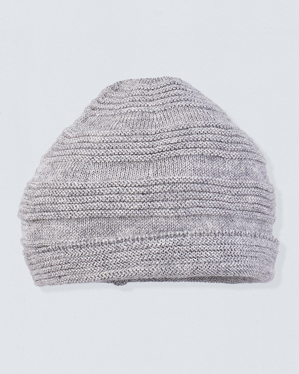 Jackpot Grey Ribbed Hat