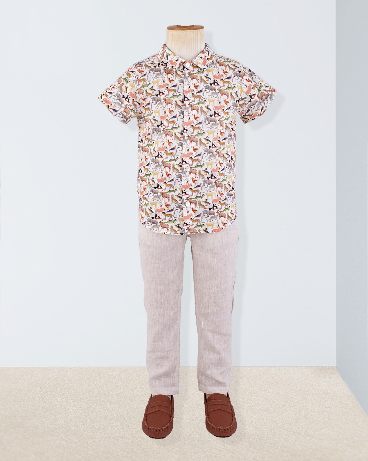 Henry Liberty Colorful Animals Shirt - Shirt