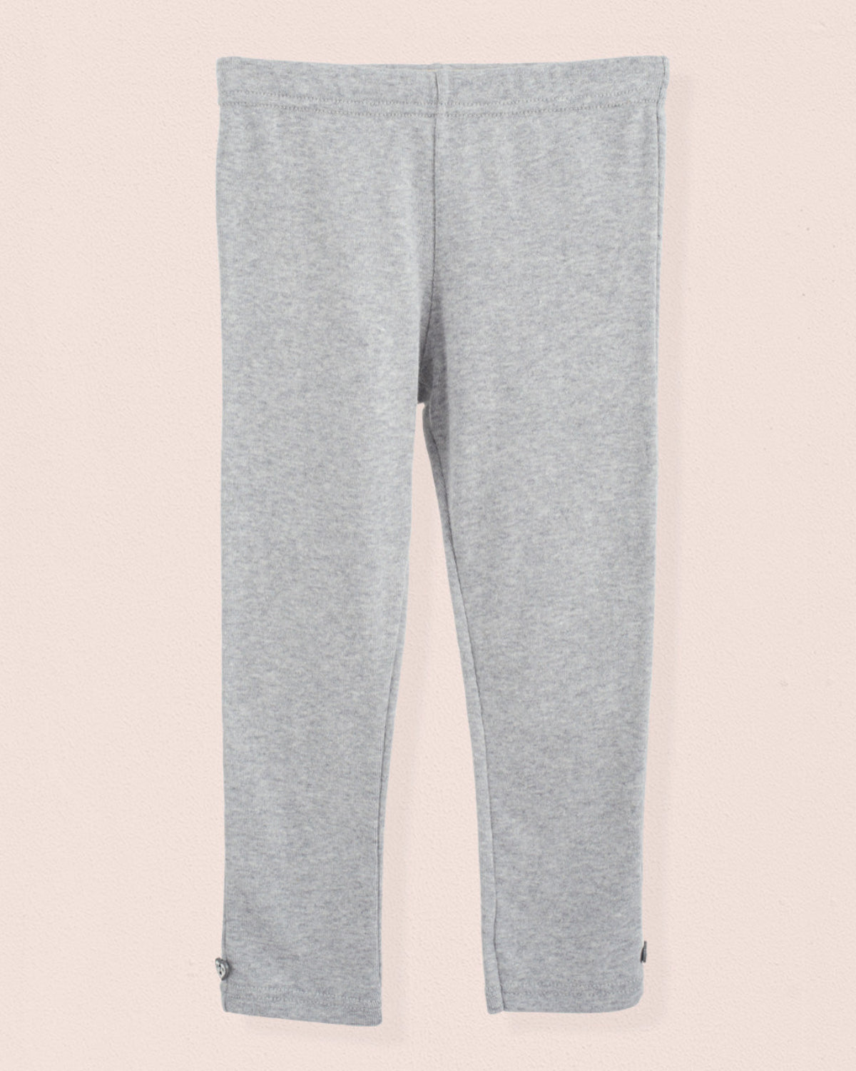 Italian Brushed Cotton Grey Mélange Legging - Jersey