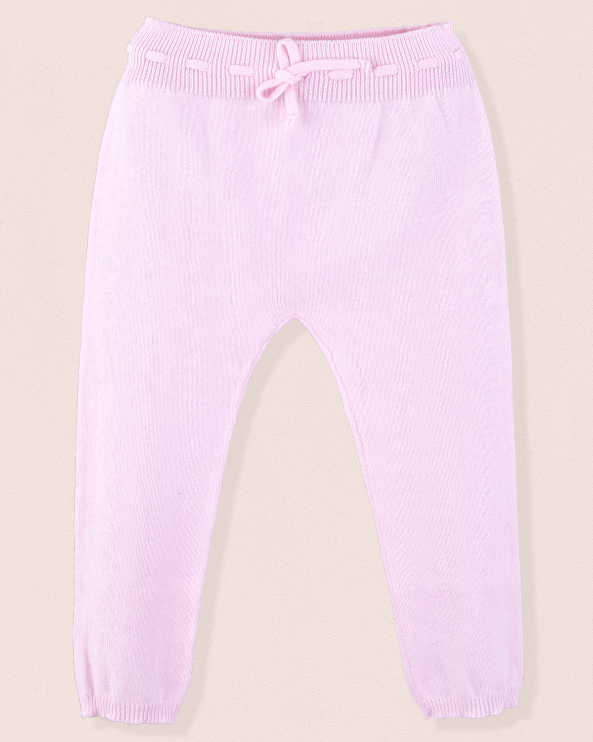 Loulou Baby Pink Cotton Knit Legging - Legging