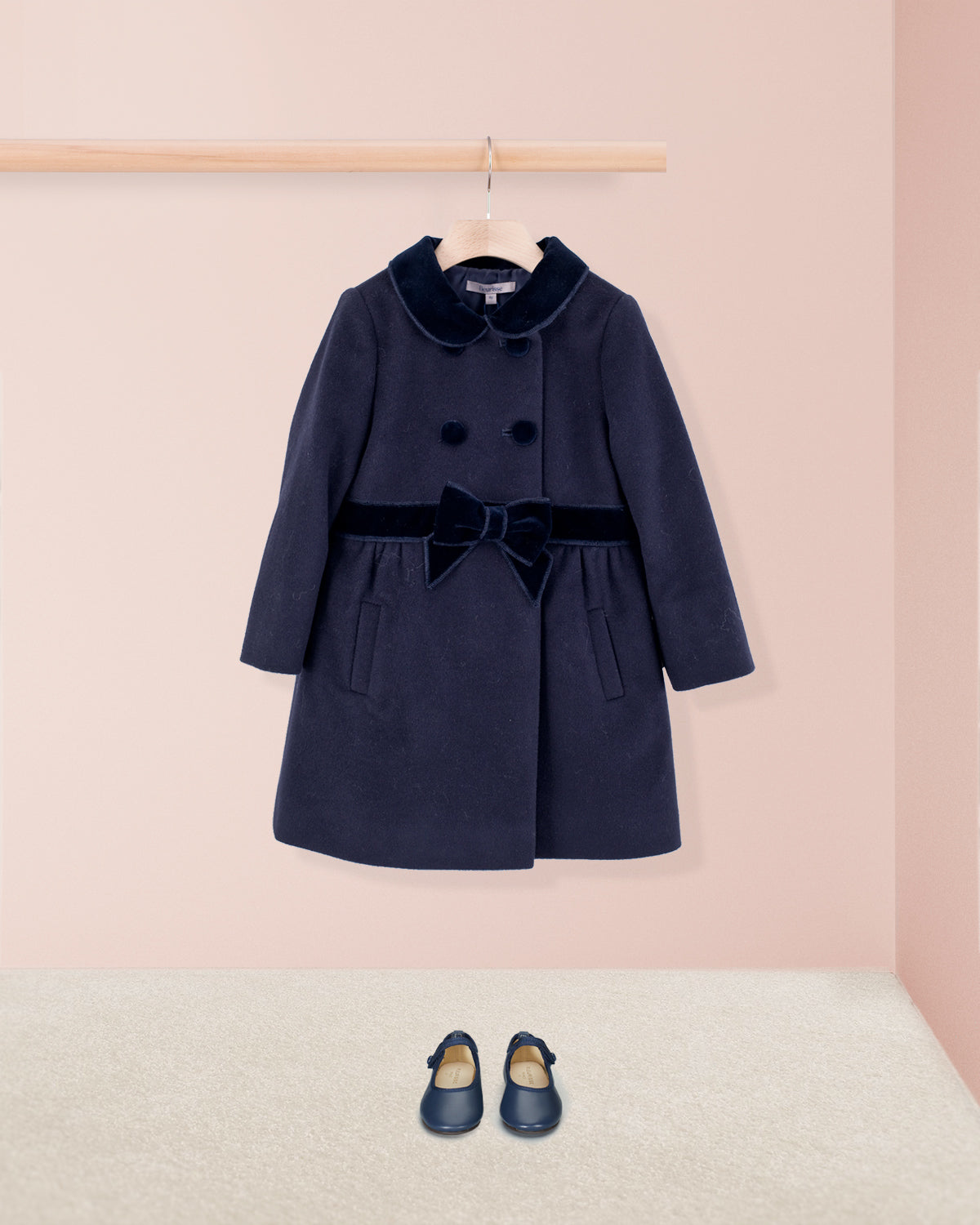 Madeline Classic Navy Coat - Coat