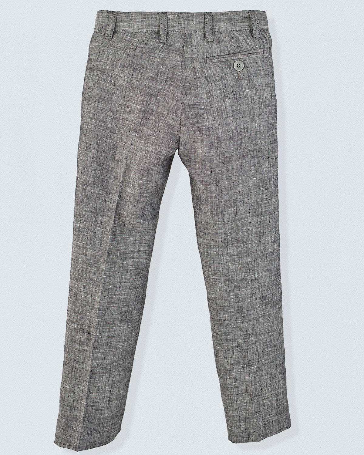 Oliver Italian Grey Mélange Linen Pant - Pant