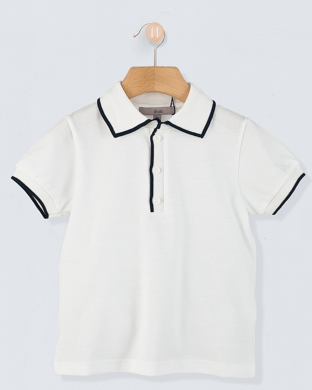 Polo Italian Navy Trim Piquet - Shirt