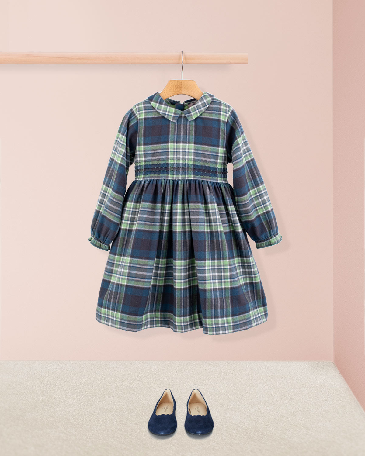 Rebecca Italian Hunter Plaid Flannel - Dress