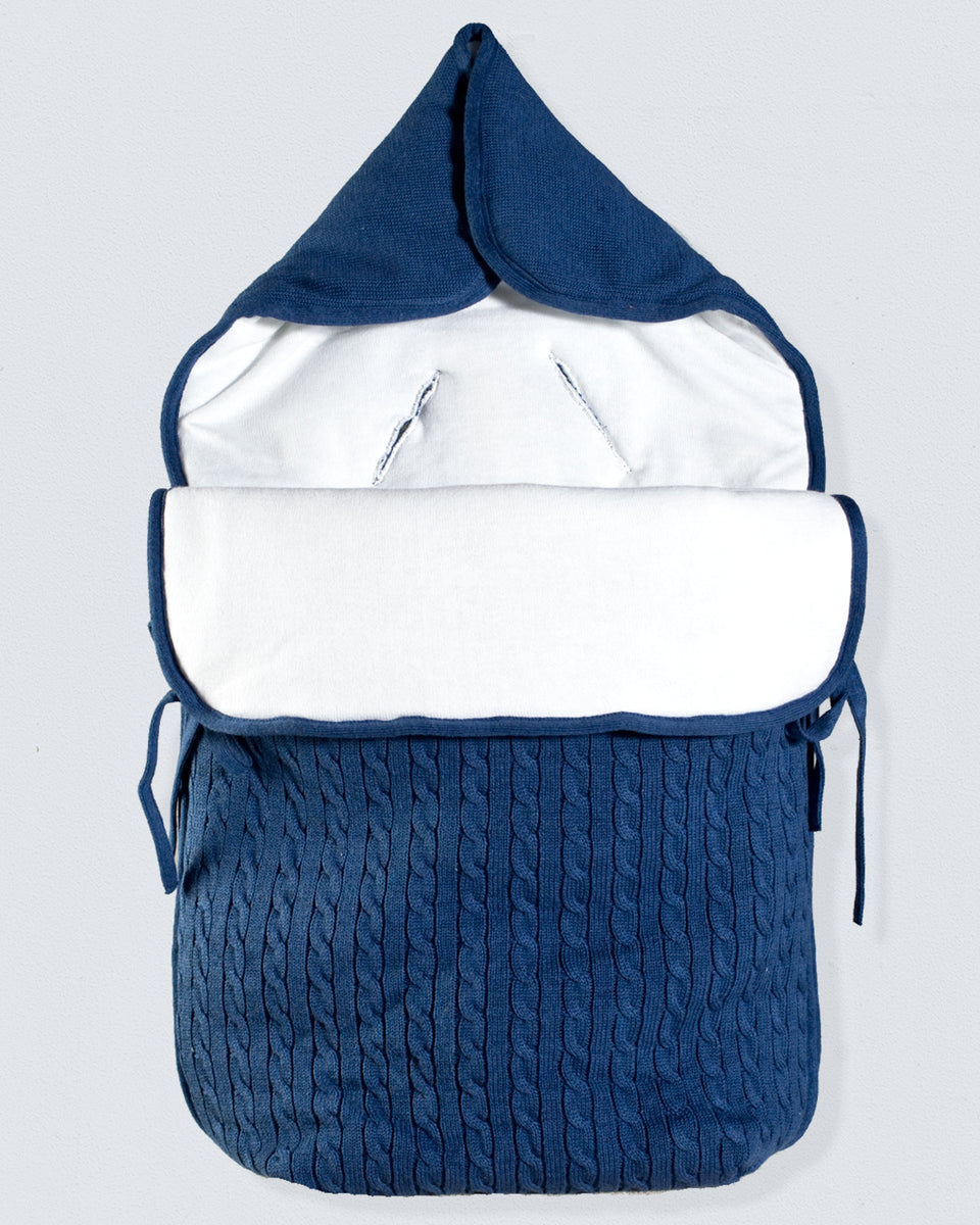 Everest Knit Navy Carseat Bunting