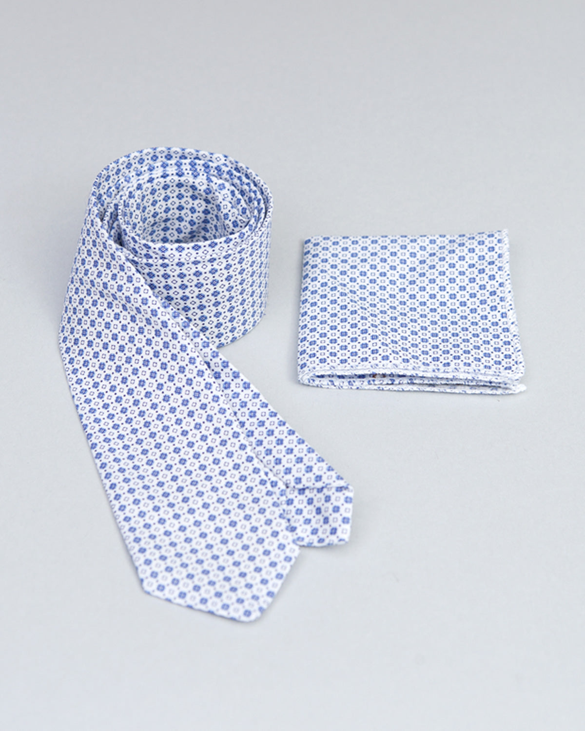 Tie and Pocket Square Royal Diamond - Tie