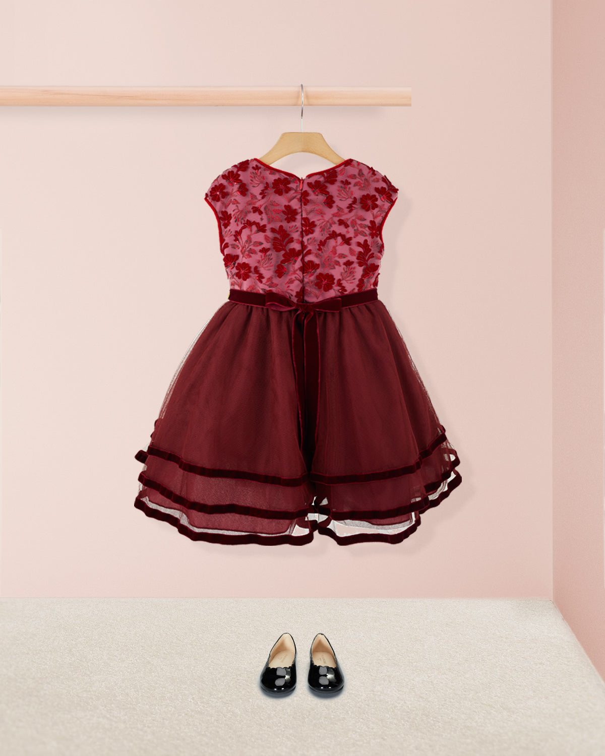 Starlight Ruby Swiss Tulle Dress - Dress