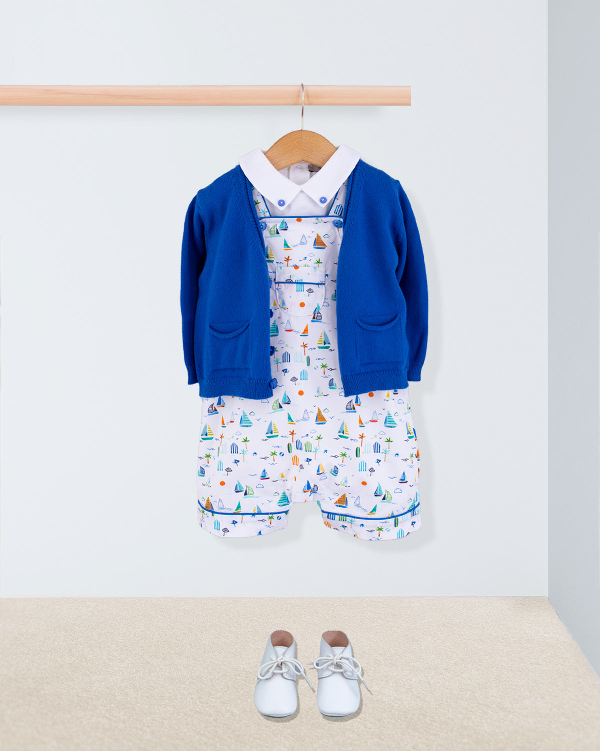 Starboard Veneto Blue Boats Shortall - Romper