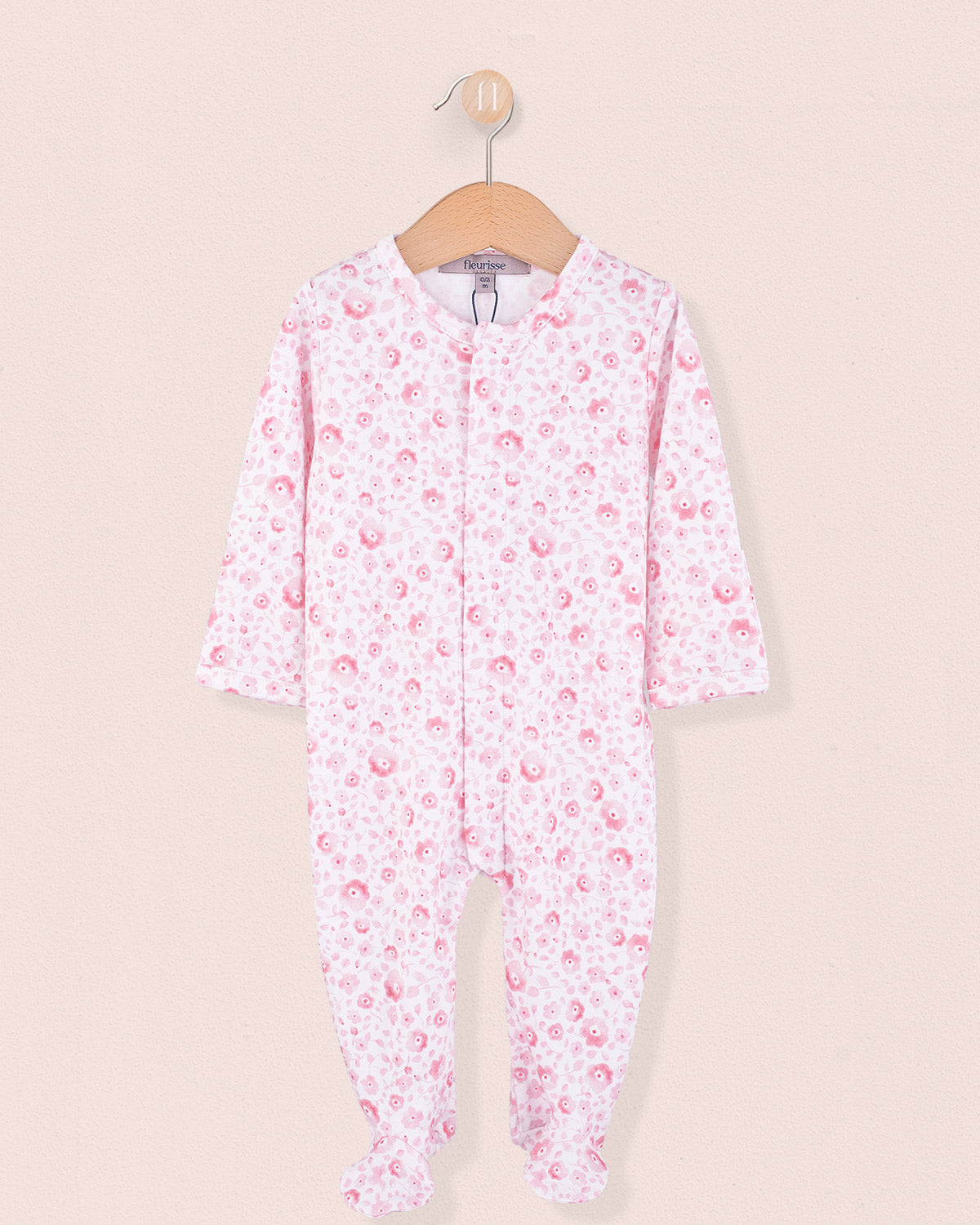 Pima Pink Flowers Stretchie - Stretchie